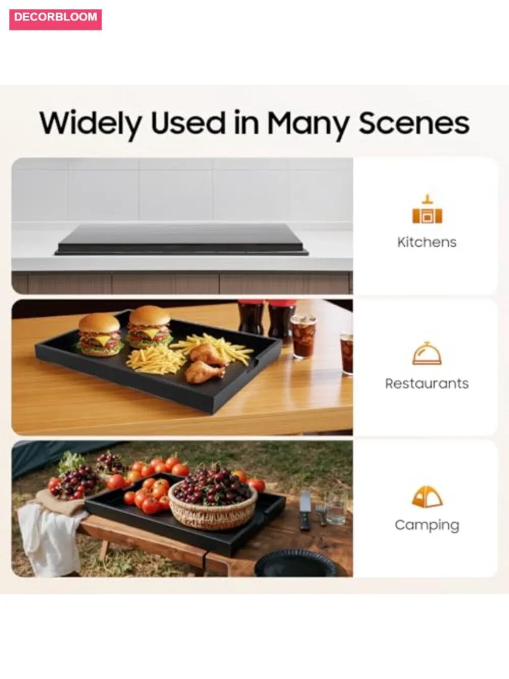 Pine Wood Noodle Board Stove Cover 29.5x22 Inch Serving Tray Counter Space
